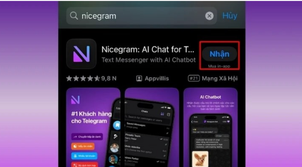 Cài đặt Nicegram trên App Store